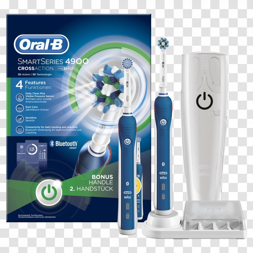 Electric Toothbrush Oral-B SmartSeries 4000 Pro 6000 - Silhouette Transparent PNG