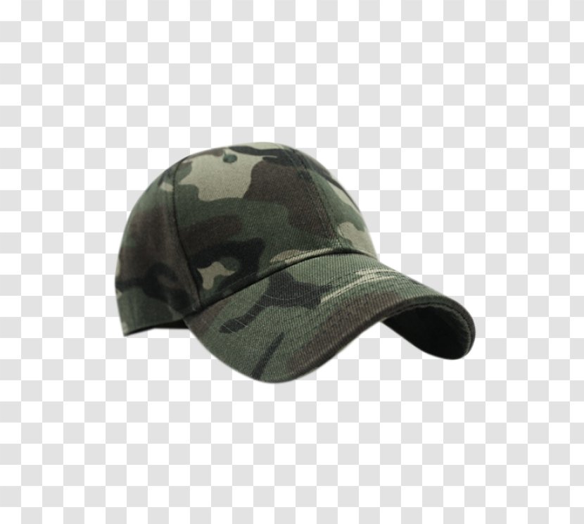 Baseball Cap Hat Camouflage Fashion - Dress - Blackish Green Transparent PNG