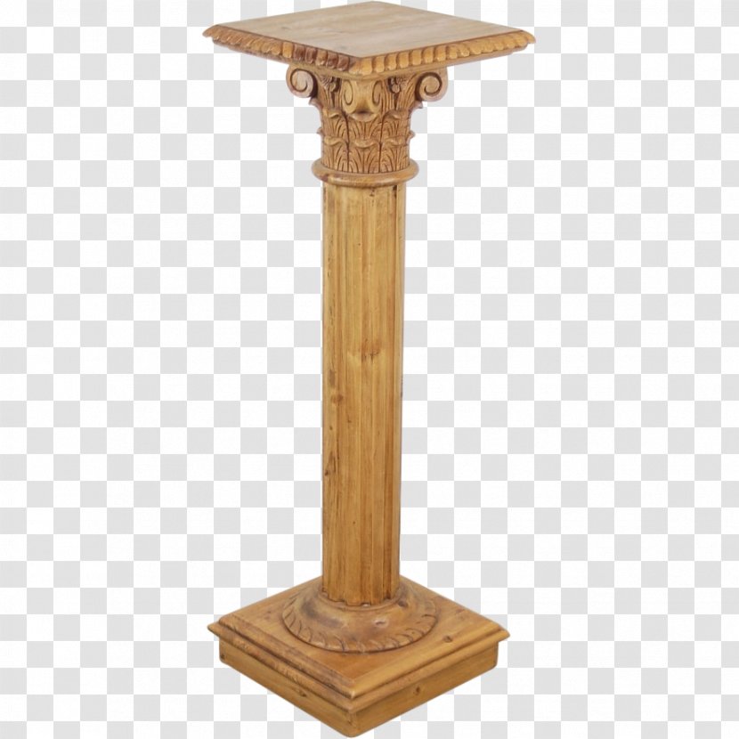 Furniture Pedestal - Column - Greek Architectural Pillar Decoration Transparent PNG