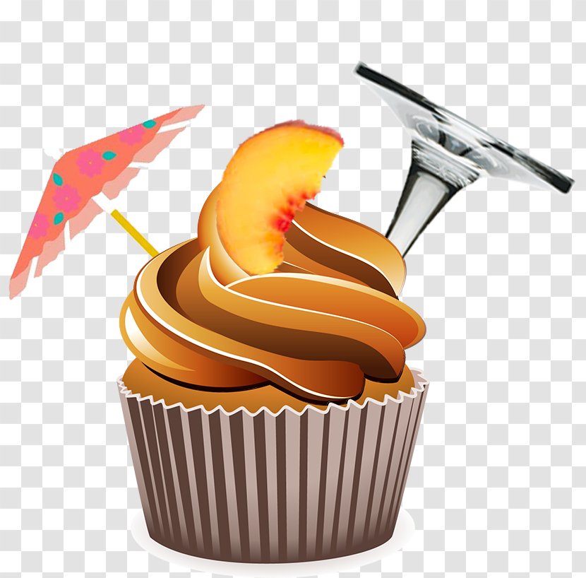 Cupcake Muffin Frosting & Icing Chocolate Cake Carrot - Food Transparent PNG