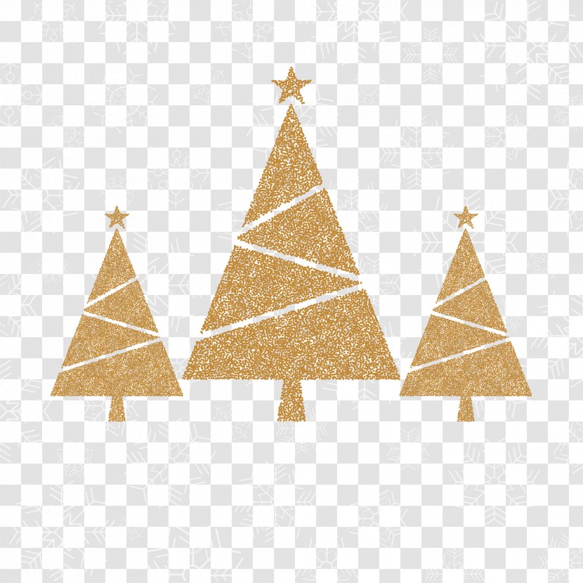 Christmas Tree Ornament Star Of Bethlehem Card - Golden Transparent PNG