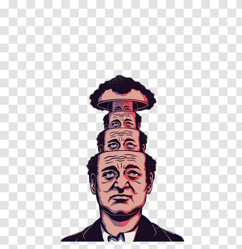 Bill Murray Groundhog Day Phil Film Poster - Vision Care - Layers Skull Man Transparent PNG