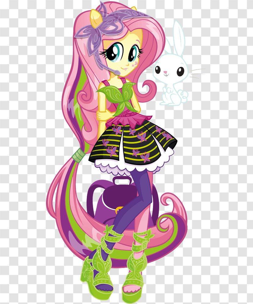 Fluttershy Rainbow Dash Pinkie Pie Rarity Twilight Sparkle - Cartoon - My Little Pony Transparent PNG