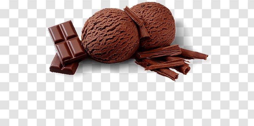Chocolate Ice Cream Truffle Brownie - Frozen Dessert Transparent PNG