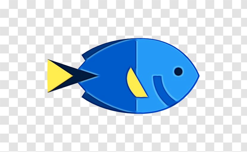 Blue Electric Fish Logo - Paint - Oval Transparent PNG