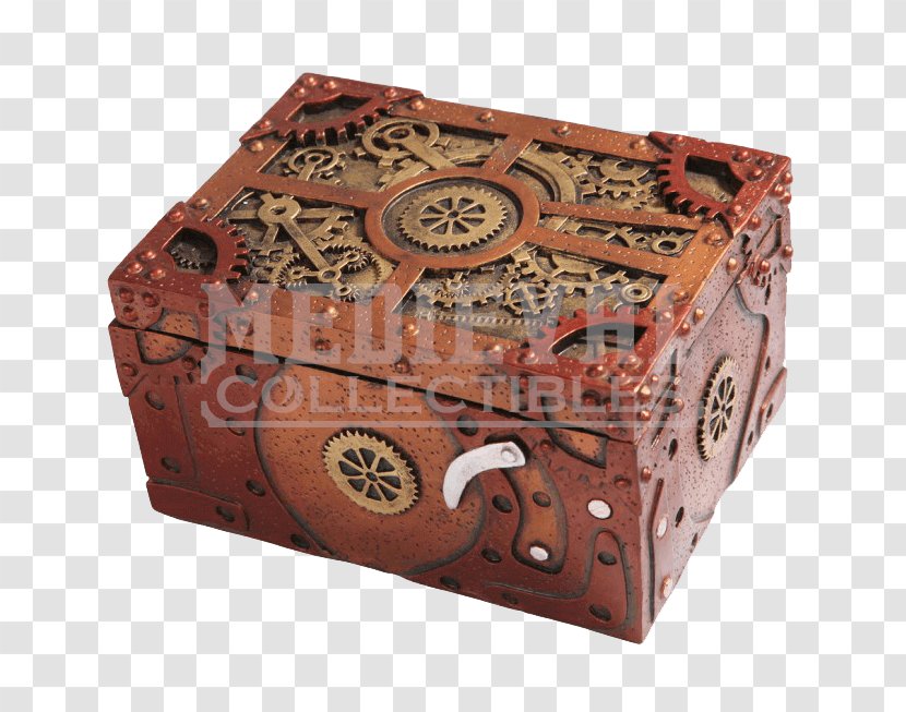 Clockwork Box Steampunk Jewellery Casket - Watch Transparent PNG