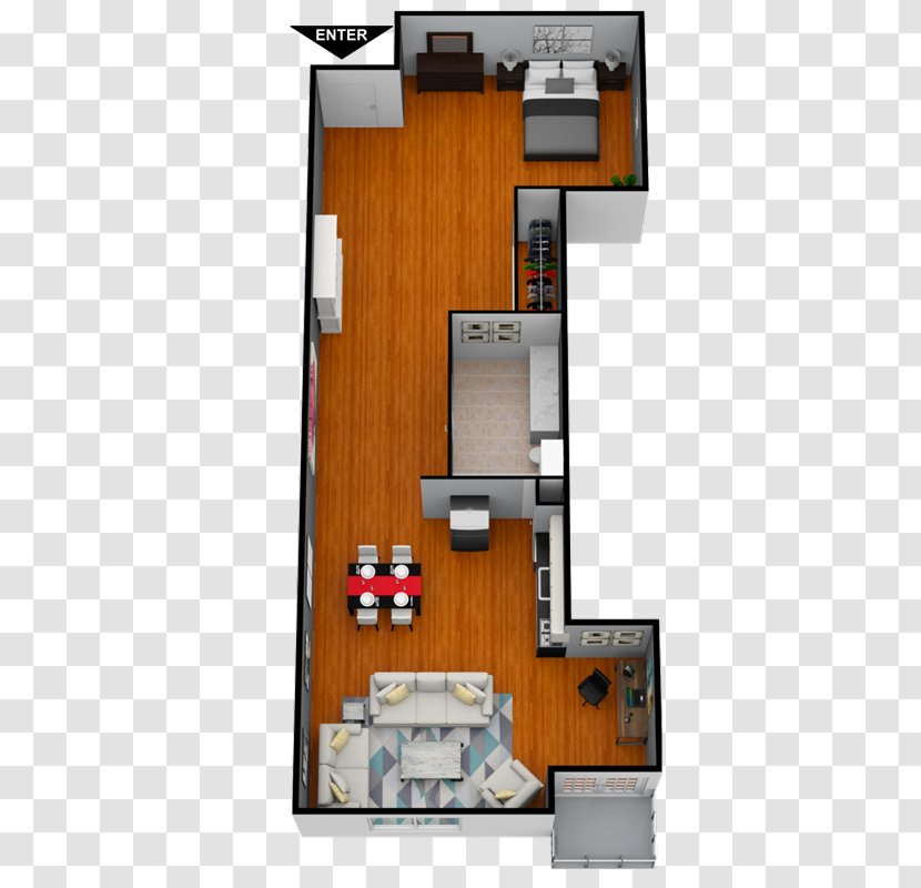 Floor Plan Viridian Lofts Apartments Storey - Apartment Transparent PNG