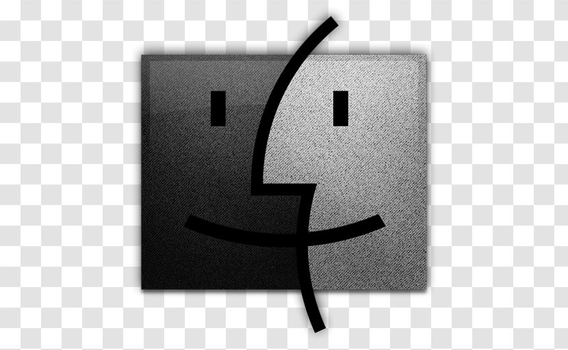 Finder Black - White - Symbol Transparent PNG