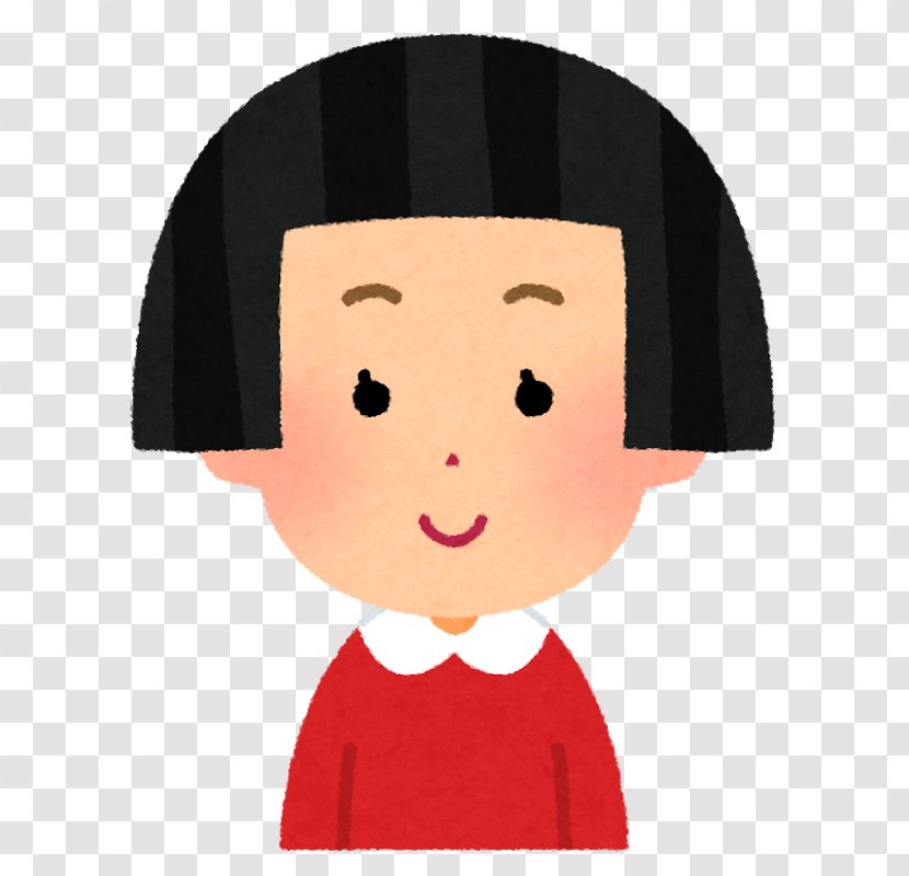 Bob Cut Child Hair いらすとや - Watercolor - Wig Transparent PNG