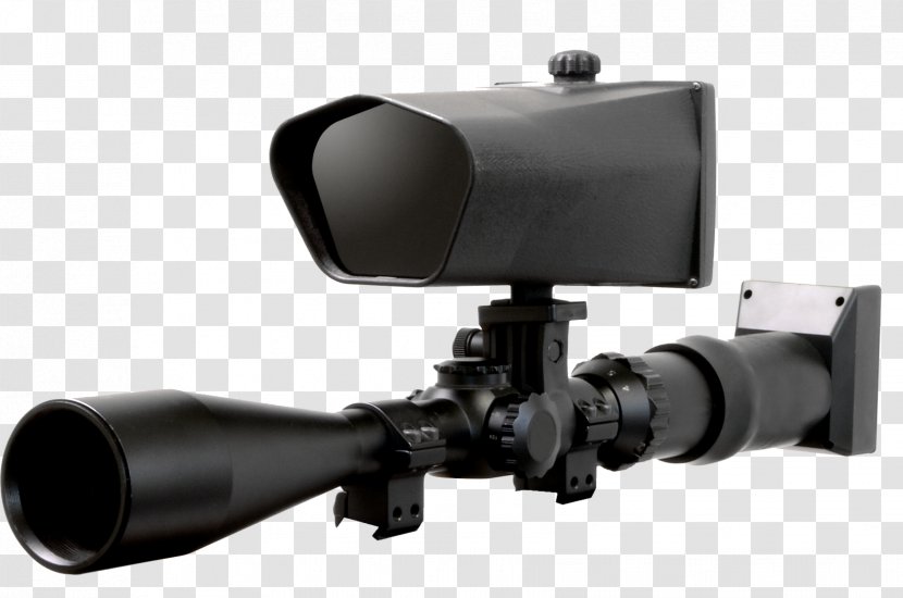 Night Vision Nitesite Telescopic Sight Hunting Infrared - Silhouette - Long Range Transparent PNG