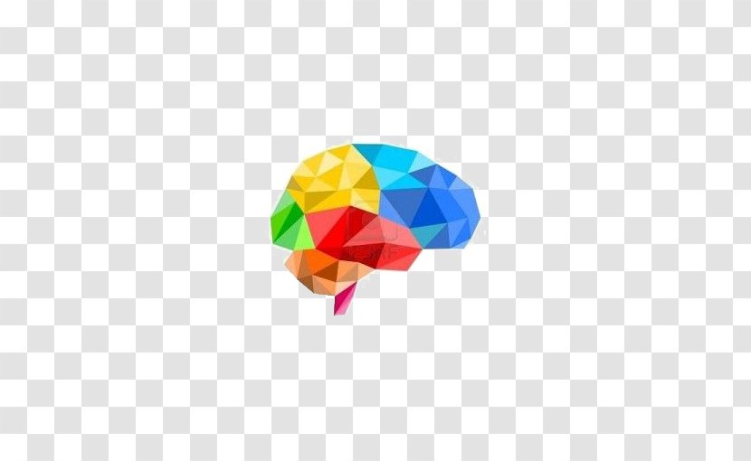 Brain 3D Computer Graphics Polygon Illustration - Creative Transparent PNG