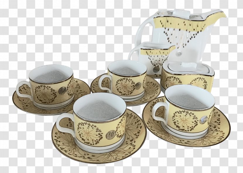 Coffee Cup - Teacup - Earthenware Tea Set Transparent PNG