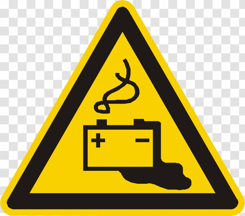 Pictogram Hazard Electricity Safety Warning Sign - Triangle - The Battery Transparent PNG