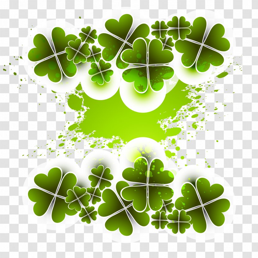 Clover And Ink Vector Material - Branch - Computer Graphics Transparent PNG