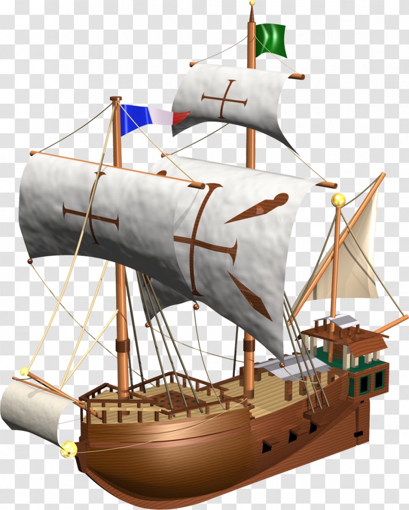 Illustration - Galeas - Pirate Ship Transparent PNG