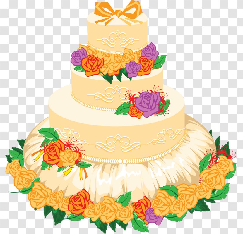 Wedding Cake Icing Clip Art - Ceremony Supply Transparent PNG