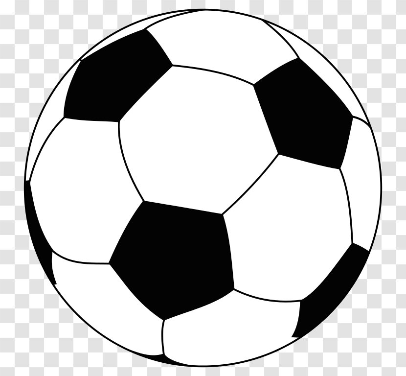 Football Player Coloring Book Clip Art - Monochrome - Free Soccer Ball Images Transparent PNG