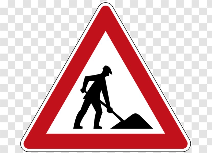 Roadworks Traffic Sign Road Signs In Singapore Transparent PNG