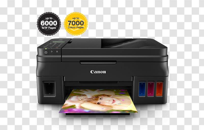 Multi-function Printer Canon Inkjet Printing Continuous Ink System - Output Device Transparent PNG