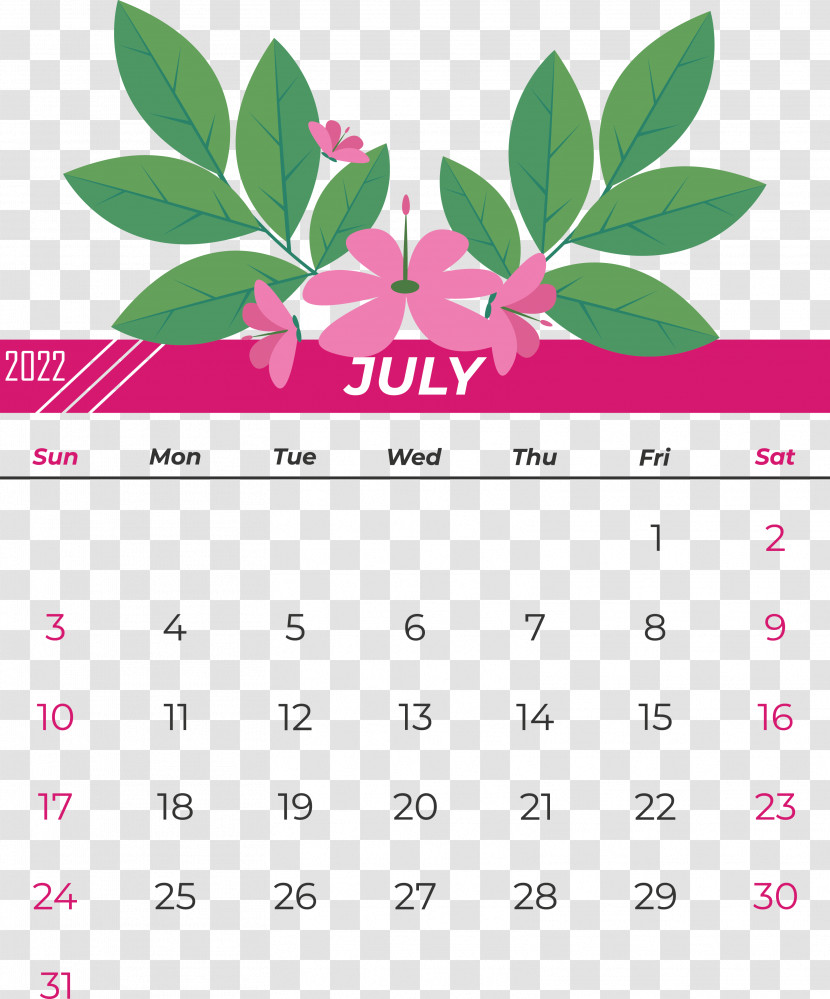 Leaf Flower Line Calendar Font Transparent PNG