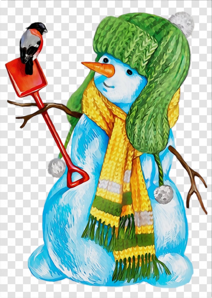 Snowman - Wet Ink - Cartoon Transparent PNG