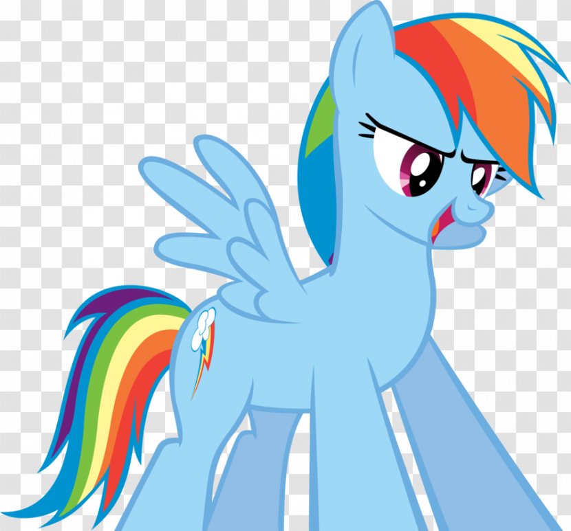 Pony Rainbow Dash Blue - Heart Transparent PNG
