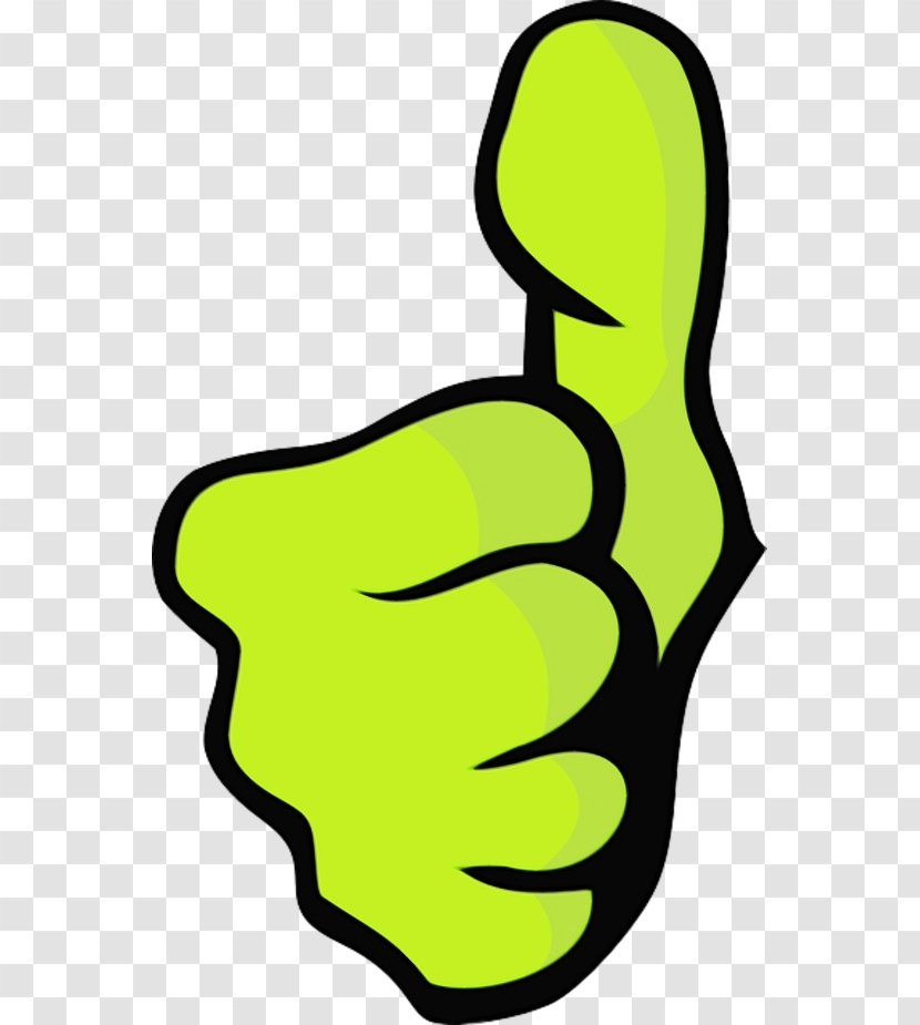 Emoticon - Thumb Signal - Yellow Finger Transparent PNG