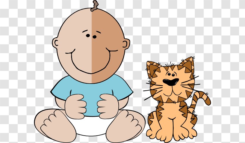 Cat Kitten Cartoon Clip Art - Thumb - Baby Pictures Animated Transparent PNG