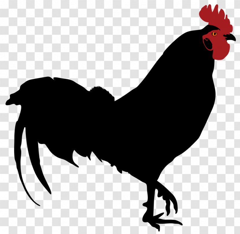 Rooster Silhouette Chicken Clip Art Transparent PNG