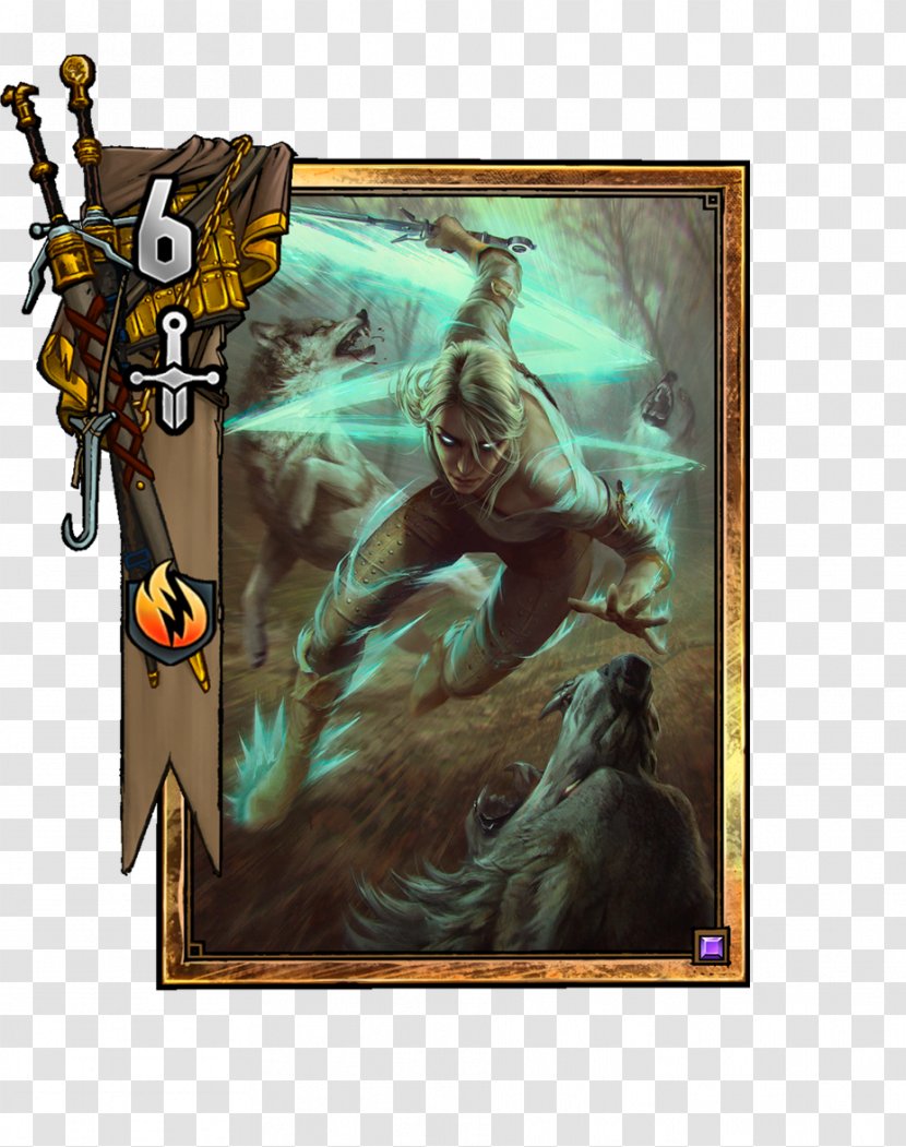 Gwent The Witcher Card Game 3 Wild Hunt Geralt Of Rivia Art Concept Ciri Transparent Png