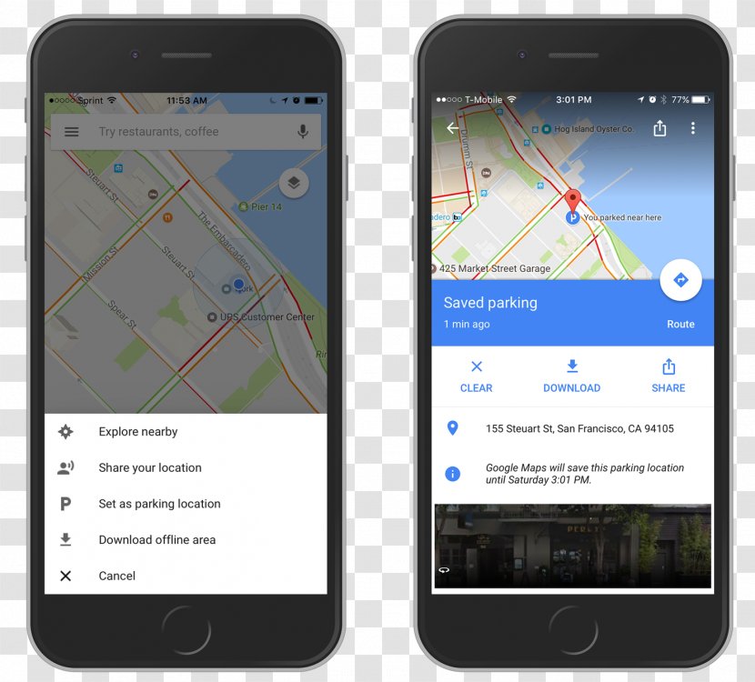 Google Maps Apple - Portable Communications Device Transparent PNG