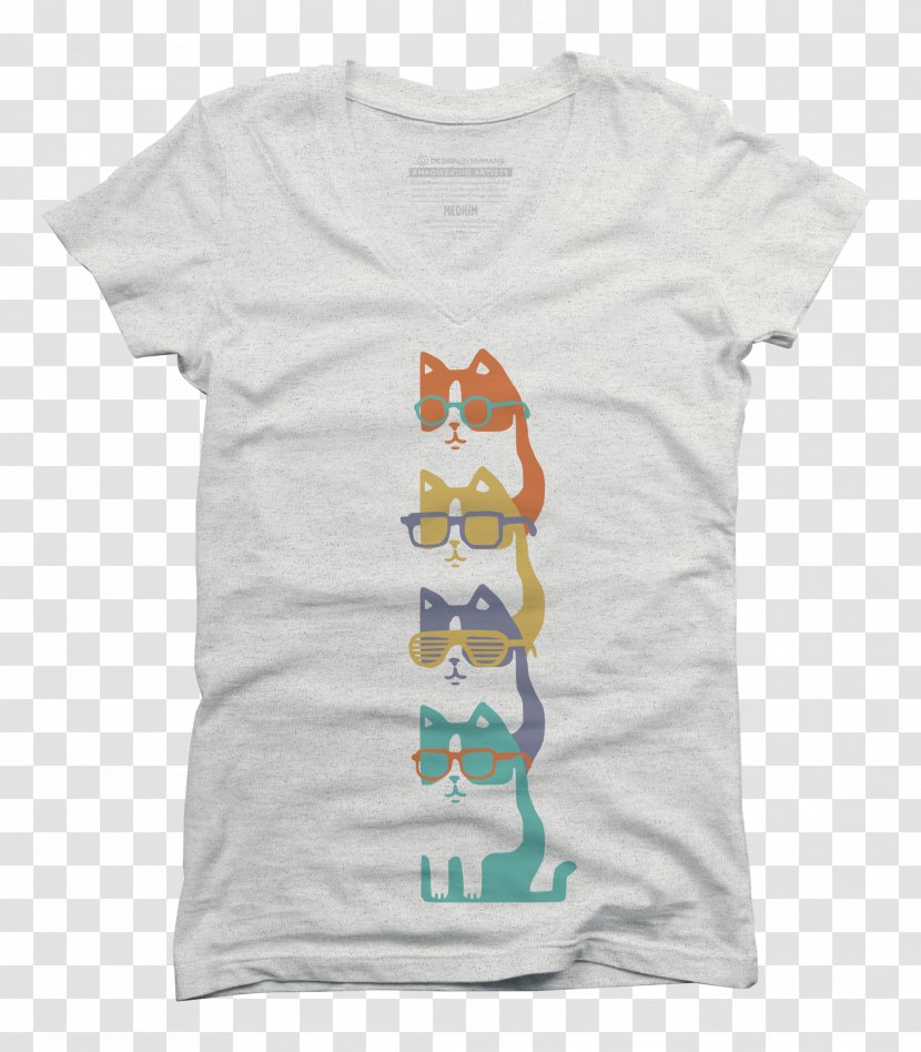 Long-sleeved T-shirt Hoodie - Cuff - Cat Lover T Shirt Transparent PNG
