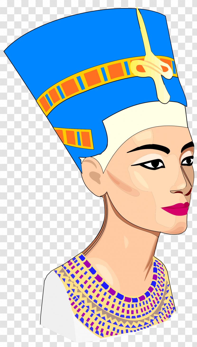 Nefertiti Bust Egyptian Museum And Papyrus Collection Ancient Egypt Clip Art - Nefertitti Sign Transparent PNG