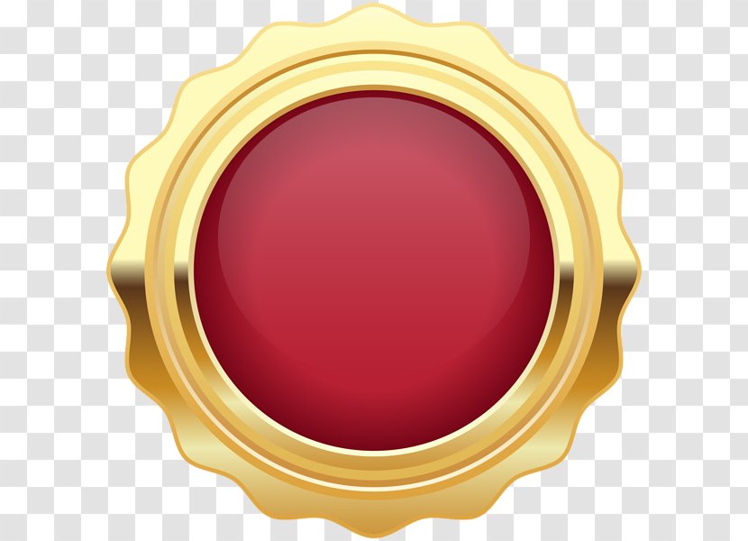 Badge Clip Art - Gold Seal Transparent PNG
