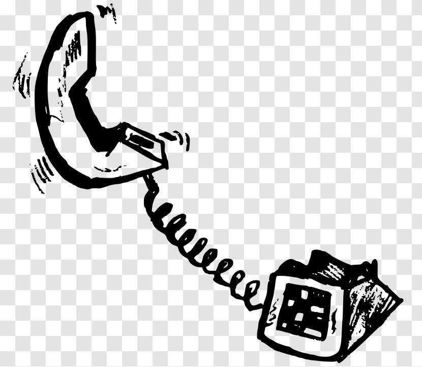 Telephone Line Call Clip Art - Handset - Cartoon Transparent PNG