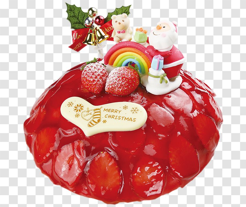 Strawberry Frozen Dessert Christmas Ornament Day Transparent PNG