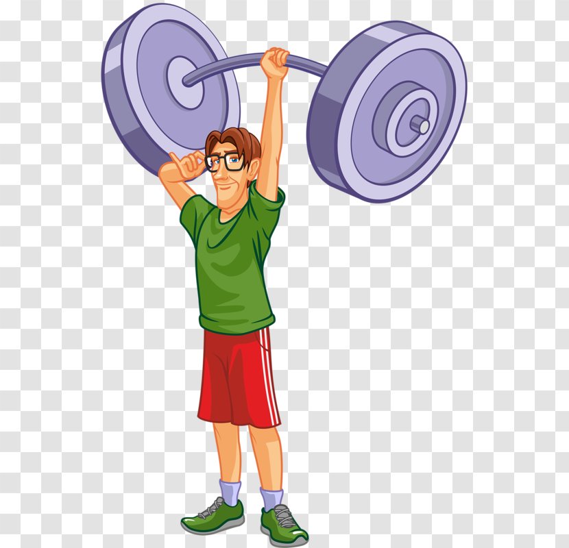 Barbell Olympic Weightlifting Cartoon Royalty-free - Sport Transparent PNG
