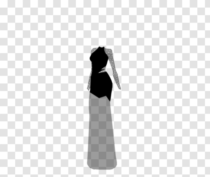 Little Black Dress Clothing Sleeve Gown - Human Body Transparent PNG