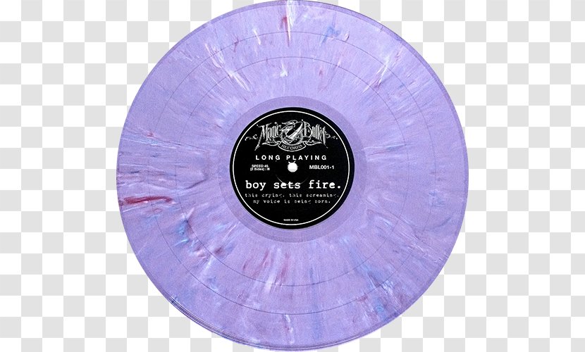 This Crying, Screaming, My Voice Is Being Born Boysetsfire Little Ghost Album Phonograph Record - Purple - Brazil Cry Transparent PNG