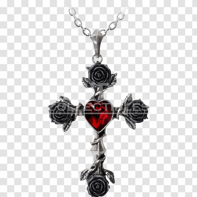 Charms & Pendants Cross Necklace Jewellery Clothing - Heart Transparent PNG