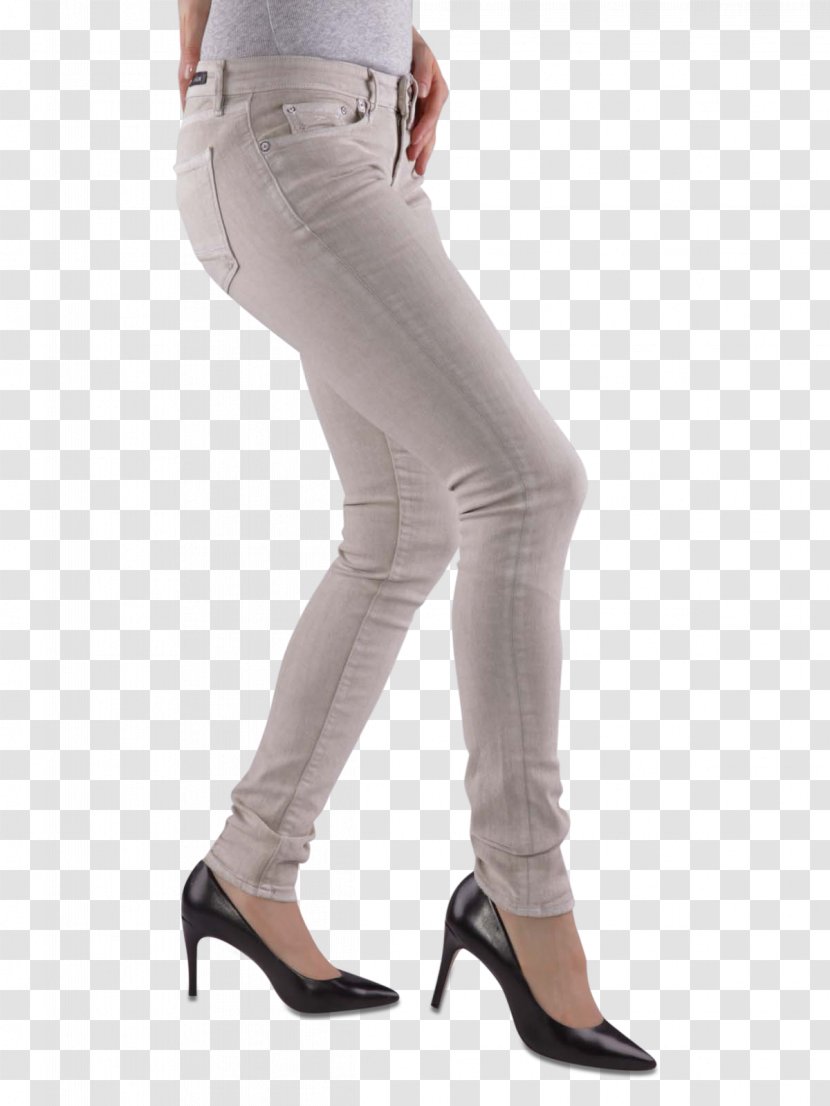 Jeans Waist Denim Leggings - Shoe - Ladies Transparent PNG