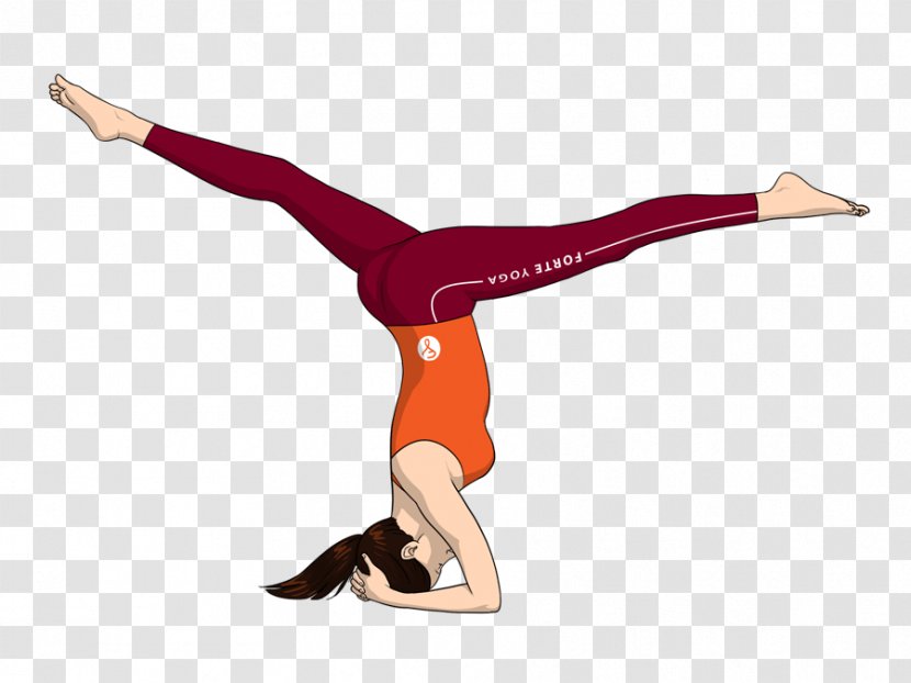 Yoga Headstand Sirsasana Vriksasana Handstand - Watercolor Transparent PNG