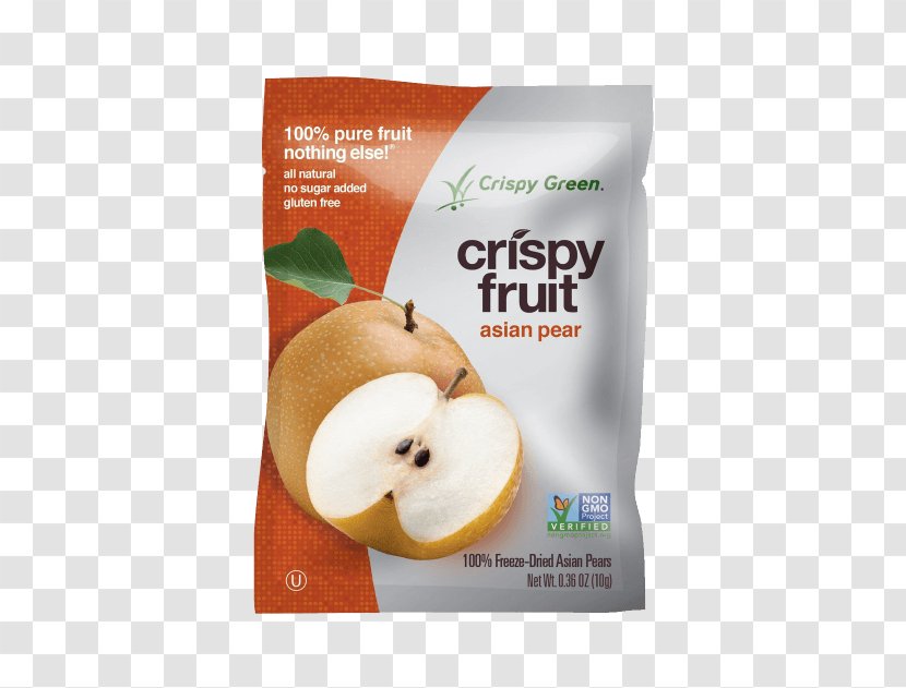 Crisp Dried Fruit Asian Pear Freeze-drying Snacks - Crispy Green Inc - Apple Transparent PNG