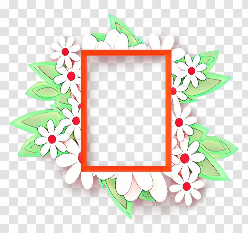 Background White Frame - Floral Design - Holly Interior Transparent PNG