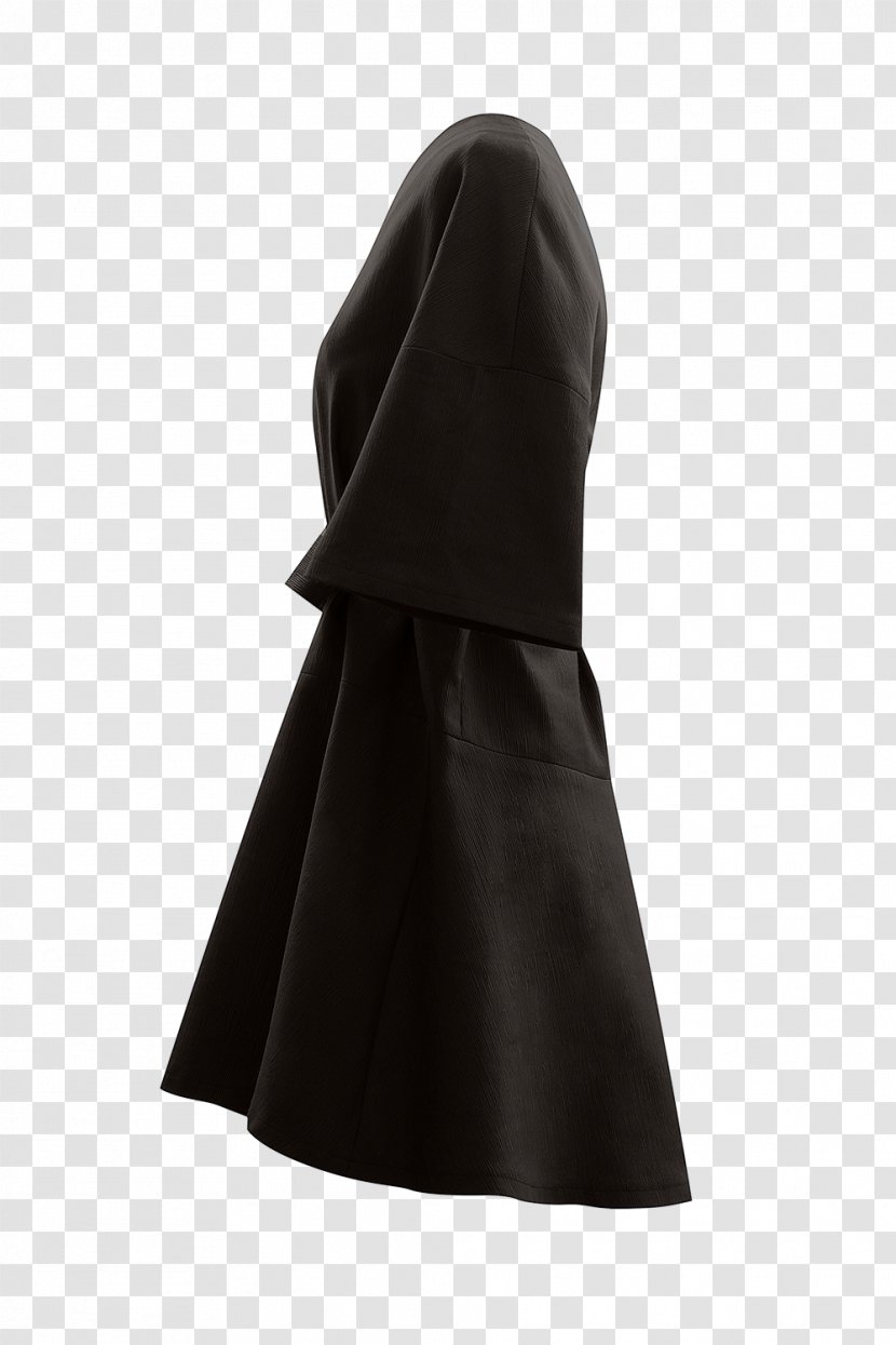 Dress Neck Black M - Lovely Style Transparent PNG