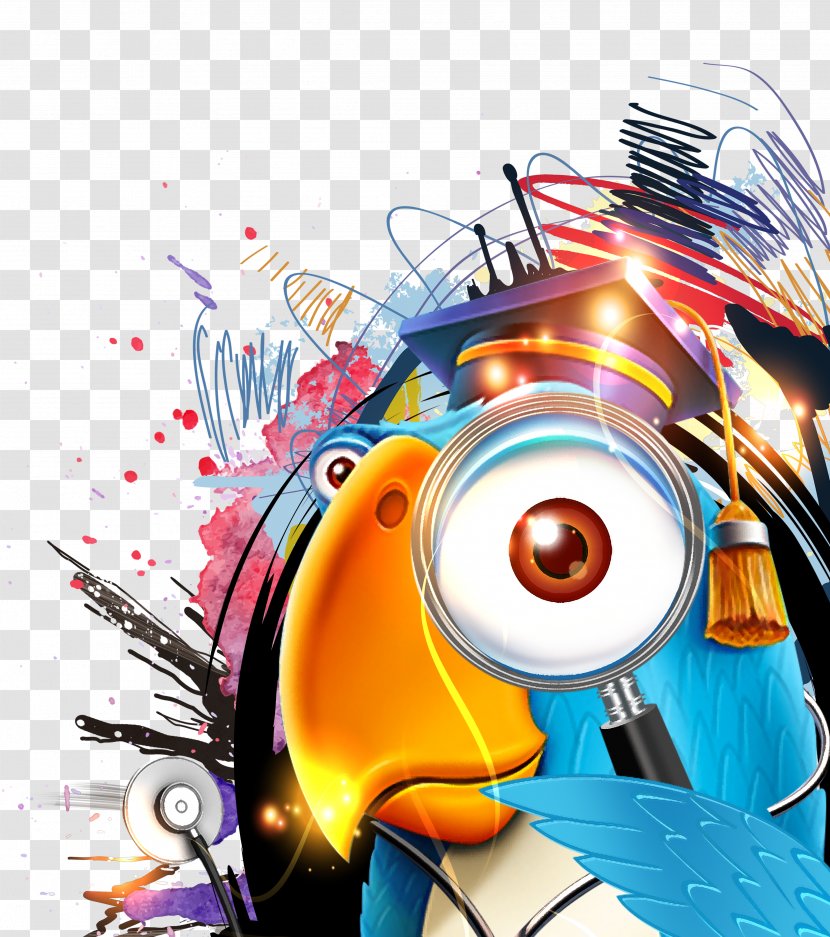 Poster Recruitment Illustration - Flower - Parrot Transparent PNG