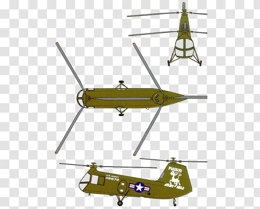 Helicopter Rotor Piasecki HUP Retriever H-21 Boeing Vertol CH-46 Sea Knight - Wing Transparent PNG