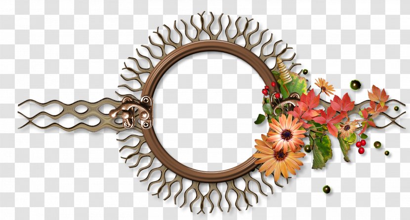 Flower Ring Art - Advertising - Flowers And Circle Border Transparent PNG