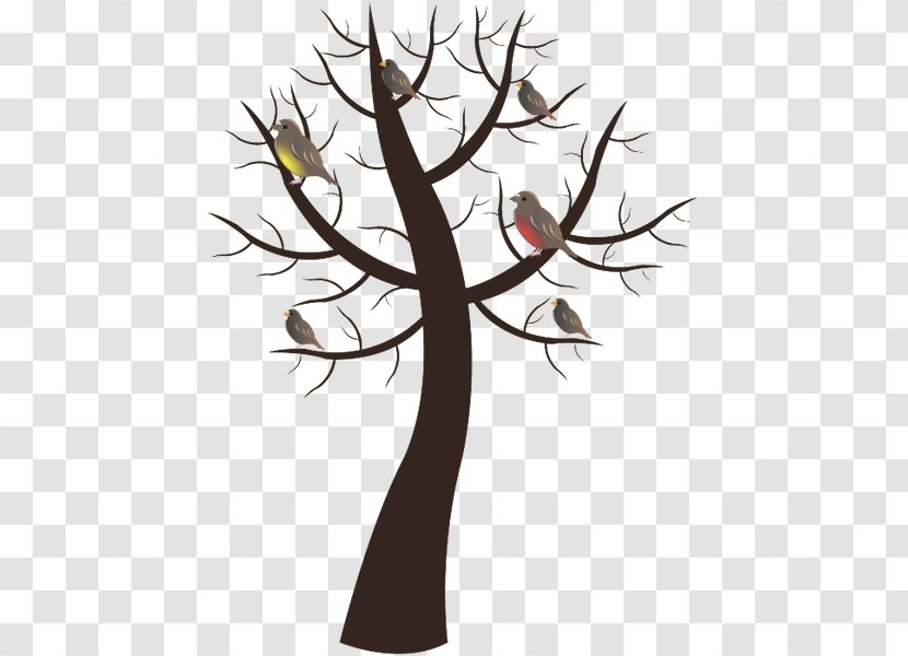 Tree Branch Bird - Royaltyfree Transparent PNG
