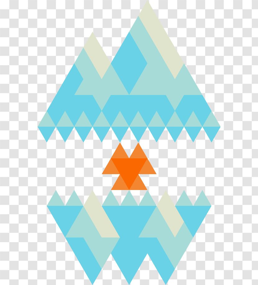 Line Triangle Turquoise Transparent PNG